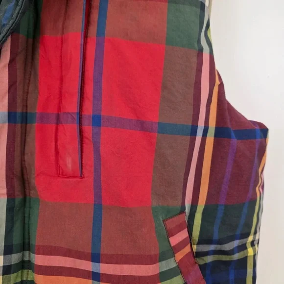 Vintage Polo Ralph Lauren Plaid Down Puffer Vest Tartan womens L 90s grail - Picture 9 of 12